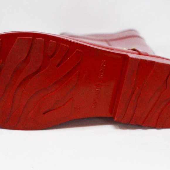 *ON SALE* MICHAEL KORS #38314 Red Tall Rainboots (US 8 EU 38) - Picture 8 of 8